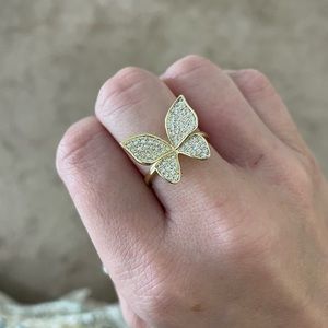 Brand New Melinda Maria Butterfly Ring
